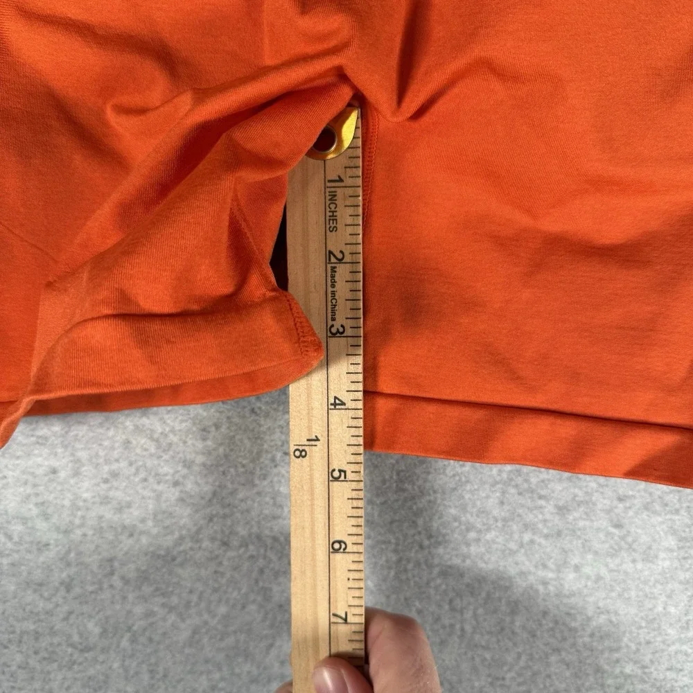 Celer shorts womens XS orange workout pull on seamless‎